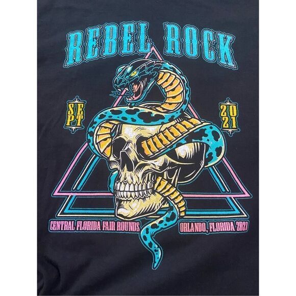 Rebel Rock MGK Incubus Concert T-Shirt Tee Mens Size M - Picture 2 of 5